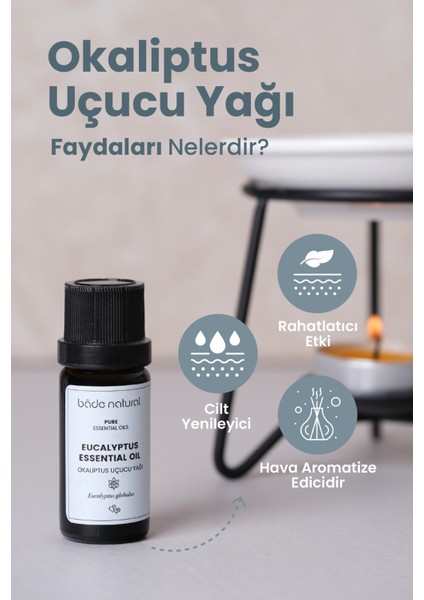 Bade Natural Okaliptus Uçucu Yağı %100 Saf 10 ml