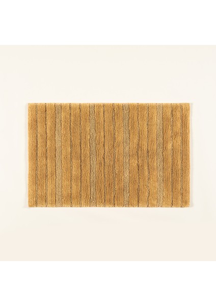 Punjab Çift Taraflı Pamuklu Banyo Paspası 70X120 cm Hardal Sarısı
