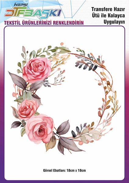 Ütü ile Yapışan Supla Tekstil Transfer Dtf Baskı