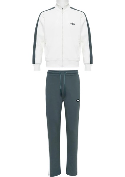 View Jacket Dik Yaka Beyaz Erkek Eşofman Takımı FC-0203