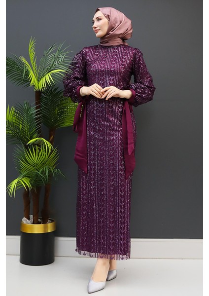 Inci Tesettür Abiye Mor fırsatları