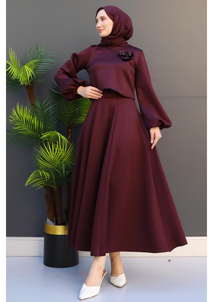 Prenses Skuba Takım Koyu Mürdüm