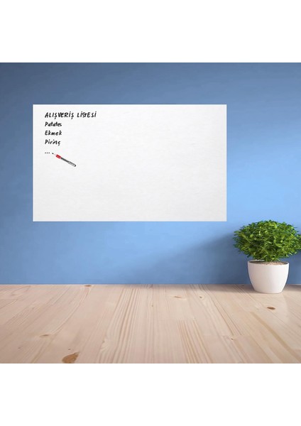 Ders Çalışma Yazı Tahtası Manyetik Duvar Stickerı 100X60 cm (4825)