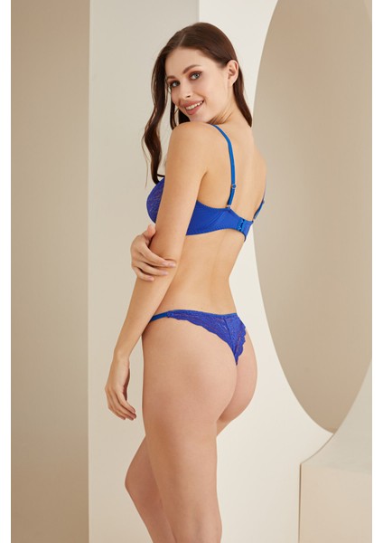 Saks Mavi Elpis Balkonet Tek Sütyen fırsatları