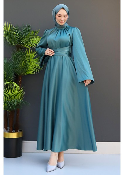 Nazlı Tesettür Elbise Mint fiyatları