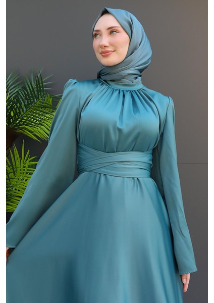 Nazlı Tesettür Elbise Mint indirimleri