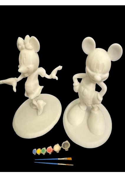 Minnie ve Mickey 3D Figür