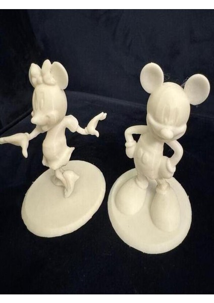 Minnie ve Mickey 3D Figür