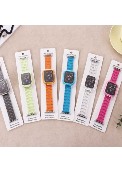 Apple Watch 44MM Uyumlu Krd-33 Kordon - Turuncu fırsatları