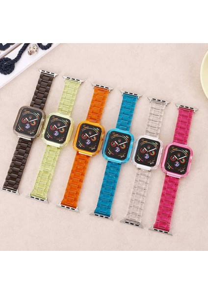 Apple Watch 44MM Uyumlu Krd-33 Kordon - Turuncu indirimleri