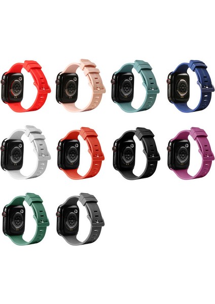 Apple Watch 42MM Krd-23 Uyumlu Kordon - Mürdüm modelleri