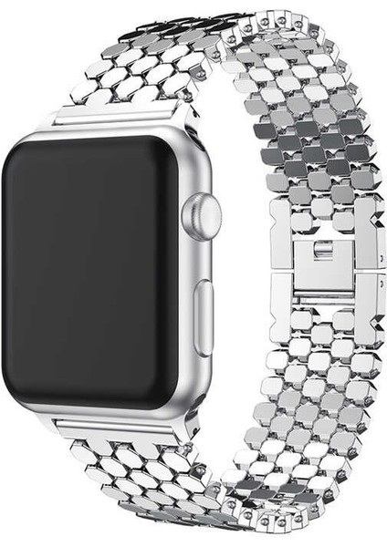 Apple Watch Ultra 49MM Kordon Uyumlu Krd-30 Metal Strap Kayış - Gümüş fiyatları