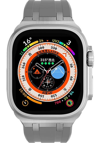 Watch 42MM Uyumlu Krd-89 Uyumlu Kordon Zore - Turuncu