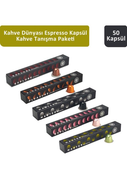 Espresso Kapsül Tanışma Paketi 50 Kapsül