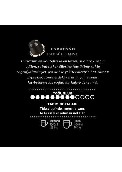 Espresso Kapsül Tanışma Paketi 50 Kapsül
