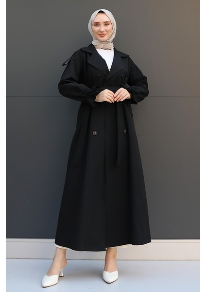 Kolu Ip Detay Trenç Siyah