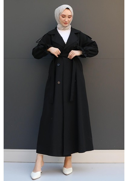 Kolu Ip Detay Trenç Siyah fırsatları