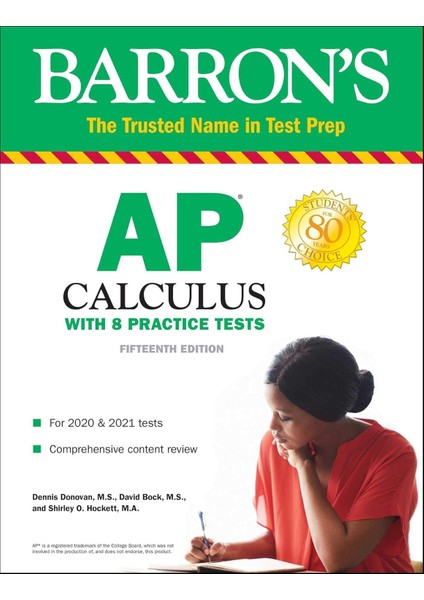 Barron's Ap Calculus With Online Tests: With 8 Practice Tests