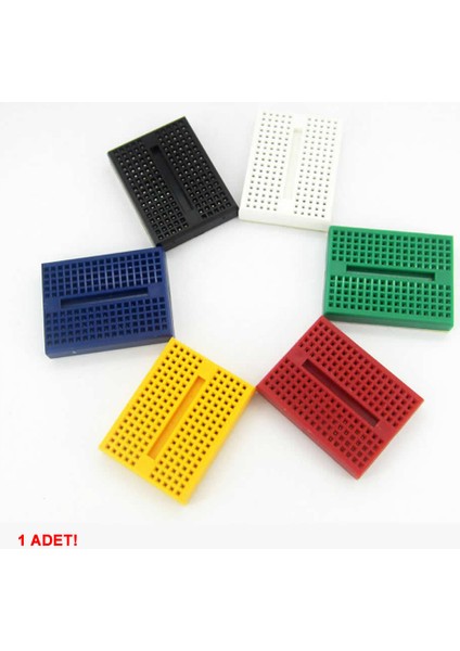 SYB-170 Ufak Boy Breadboard 6 Renkli 170 Pin 1 Adet