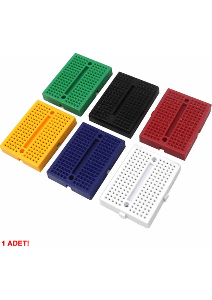 SYB-170 Ufak Boy Breadboard 6 Renkli 170 Pin 1 Adet