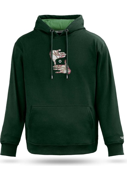 On My Vision Tasarım Kapşonlu Sweatshirt