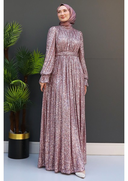 Pul Payet Kelebek Abiye Gold