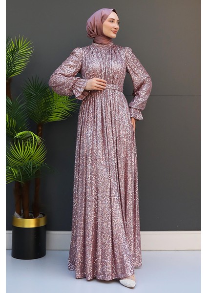 Pul Payet Kelebek Abiye Gold modelleri