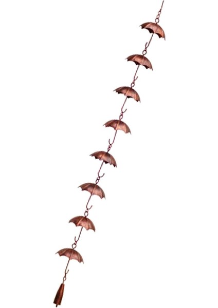 Şemsiye Yağmur Zinciri 39" Süs Retro Metal Dış Cephe Saçakları Için (Yurt Dışından) modelleri