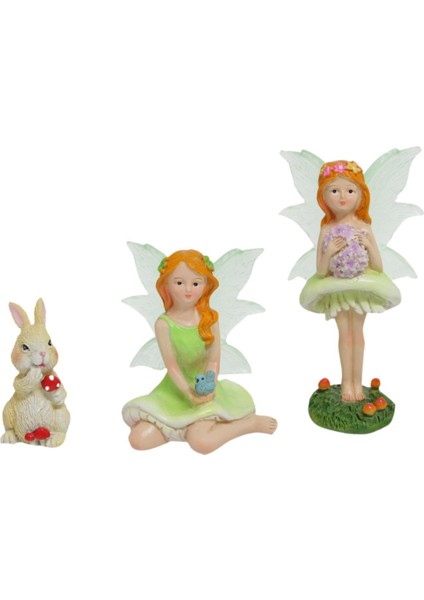 3 Peri Aksesuarları Minyatür Heykelcik Ev Heykeli (Yurt Dışından) fiyatları