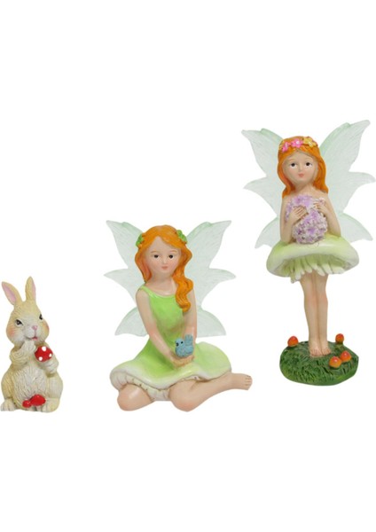 3 Peri Aksesuarları Minyatür Heykelcik Ev Heykeli (Yurt Dışından) fırsatları