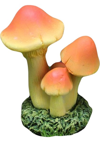 Gerçekçi Süsü Dekor Hediye Heykeli Figür Minyatür Turuncu Sarı (Yurt Dışından)