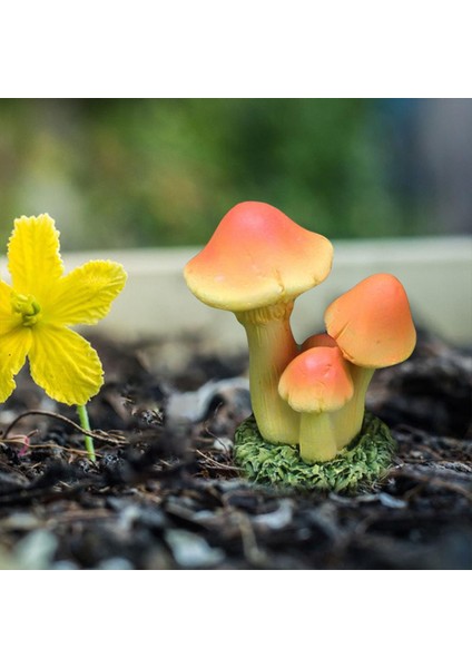 Gerçekçi Süsü Dekor Hediye Heykeli Figür Minyatür Turuncu Sarı (Yurt Dışından) modelleri