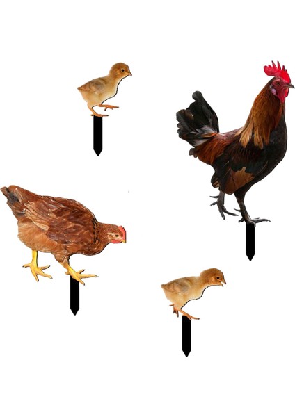 Heykeli Kazıkları Veranda Patio Için Gerçekçi Akrilik Kazıkları (Yurt Dışından)