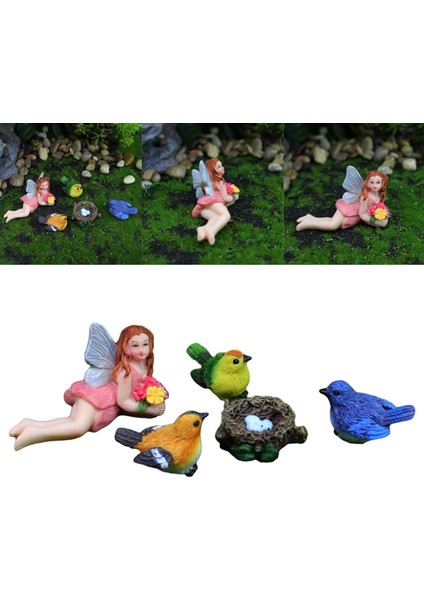 5 Reçine El Sanatları Peri Figürleri Süsleri Koleksiyonu Minyatür (Yurt Dışından) indirimleri
