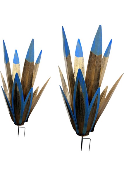 2x Metal Tequilas Rustik Heykel Çim Dekorasyonu Bahçe Dış Mekan Açık Hava (Yurt Dışından) modelleri