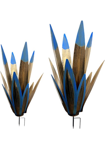 2x Metal Tequilas Rustik Heykel Çim Dekorasyonu Bahçe Dış Mekan Açık Hava (Yurt Dışından) fırsatları