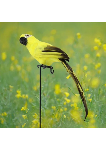 Ük Pençeli Kuş Heykel 45CM Tüy Papağan Açı Dış Veranda Dekorasyonu Sarı 45X10CM (Yurt Dışından) fiyatları