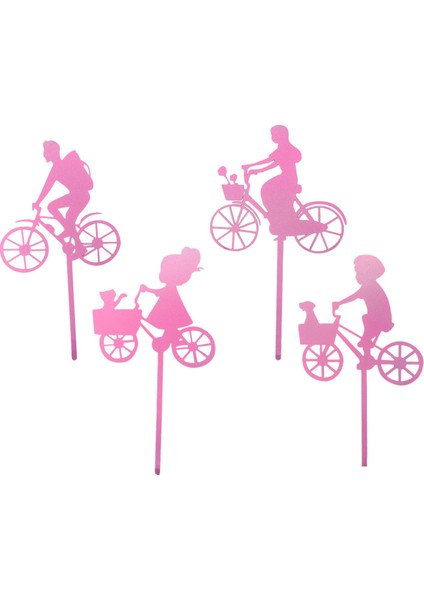 4 Heykel Aksesuarları Açık Balkon Kırmızı (Yurt Dışından)