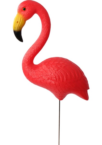 Süsü Kuş Heykeli Figürin Açık Koridor Flamingo Kazığı Kırmızı 29.5X23CM 36CM (Yurt Dışından)