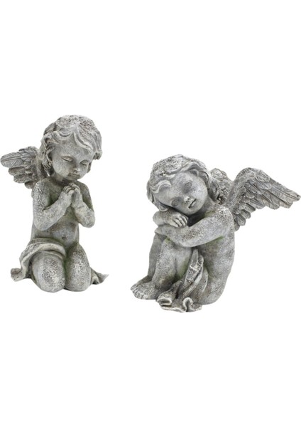 2 Heykelleri Çim Üstü Raf Iç Dış Dekoratif Heykeller (Yurt Dışından)