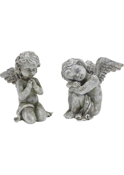 2 Heykelleri Çim Üstü Raf Iç Dış Dekoratif Heykeller (Yurt Dışından) indirimleri