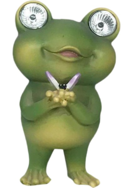 Kurbağa Gö Heykeli Peyzaj Inlatması Dış Yürüyüş Için Güneş Enerjili Kurbağa (Yurt Dışından) indirimleri