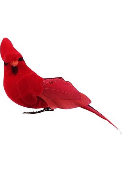 Simülasyon Papağan Heykeli Şınma Hediyeleri Veranda Için Fotoğraf Aksesuarları 13CMX4CMX5CM Kırmızı (Yurt Dışından) fiyatları