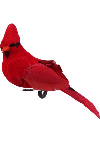Simülasyon Papağan Heykeli Şınma Hediyeleri Veranda Için Fotoğraf Aksesuarları 13CMX4CMX5CM Kırmızı (Yurt Dışından) modelleri