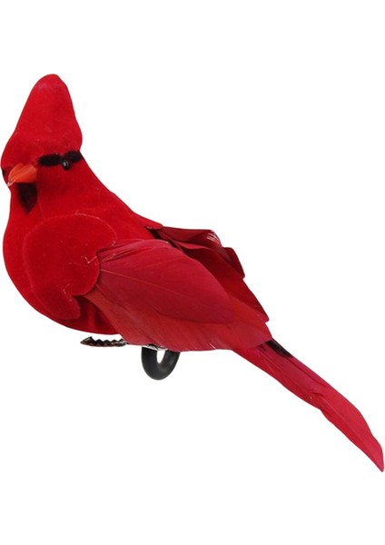 Simülasyon Papağan Heykeli Şınma Hediyeleri Veranda Için Fotoğraf Aksesuarları 13CMX4CMX5CM Kırmızı (Yurt Dışından) indirimleri