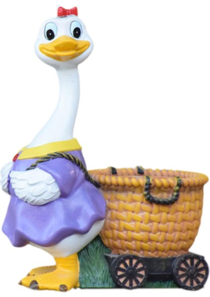 Ördek Heykeli Aşınmaya Dayanıklı Dekoratif Dekoru Patio Için (Yurt Dışından) modelleri