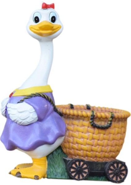 Ördek Heykeli Aşınmaya Dayanıklı Dekoratif Dekoru Patio Için (Yurt Dışından) indirimleri