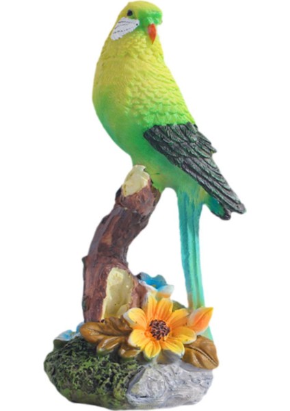 Reçine Heykelcik Kuş Heykel Dekorasyon Plaj Papağan Heykeli Yeşil (Yurt Dışından) modelleri