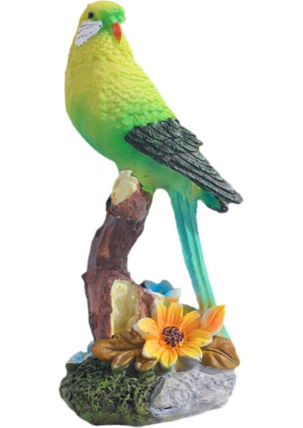 Reçine Heykelcik Kuş Heykel Dekorasyon Plaj Papağan Heykeli Yeşil (Yurt Dışından) fırsatları