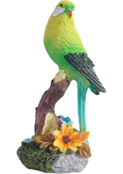 Reçine Heykelcik Kuş Heykel Dekorasyon Plaj Papağan Heykeli Yeşil (Yurt Dışından) indirimleri